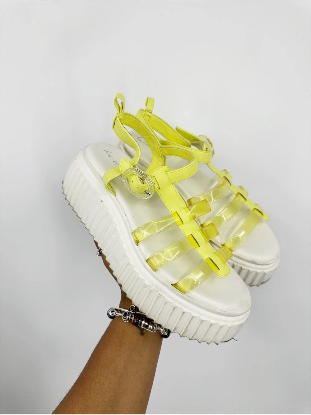 Circus New York By Sam Edelman Chunky Platform Neon Gladiator Sandals Size 10